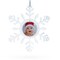 Clear Plastic Christmas Snowflake Frame Ornament: A Delicate Addition to Your Holiday Decor